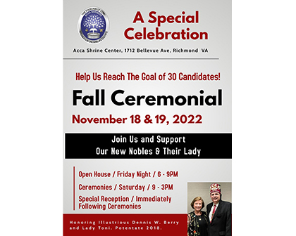 Acca Fall Ceremonial